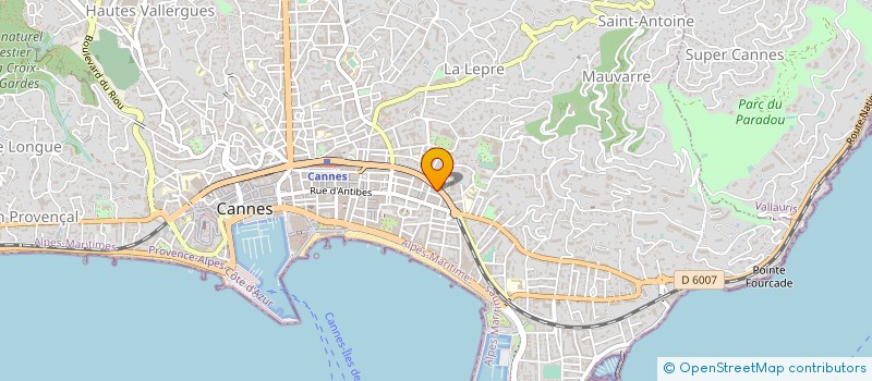 localisation de l'entreprise MONSIEUR TOM CHEVREUIL à CANNES