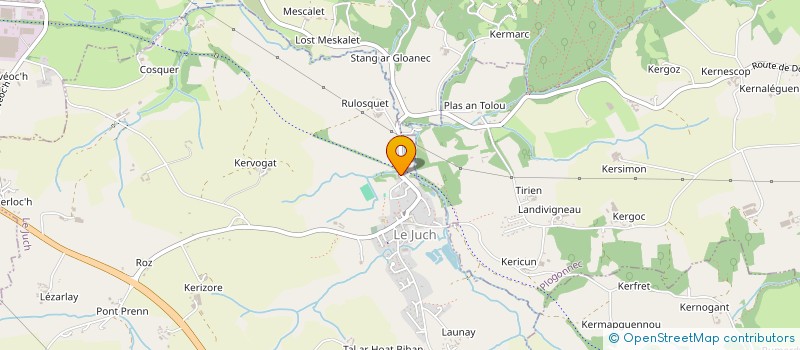 localisation de l'entreprise MONSIEUR TOM CHIMOT  LE JUCH