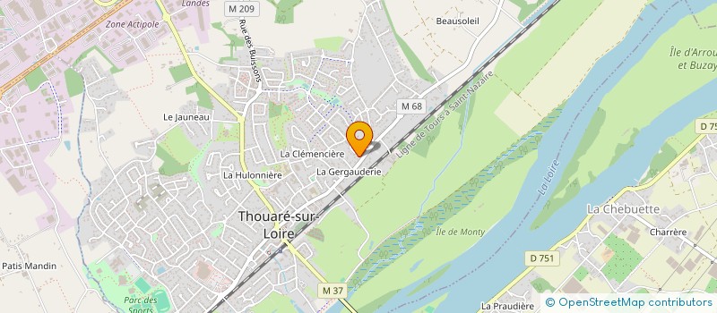 localisation de l'entreprise MONSIEUR TOM CLAUDEPIERRE à THOUARE-SUR-LOIRE