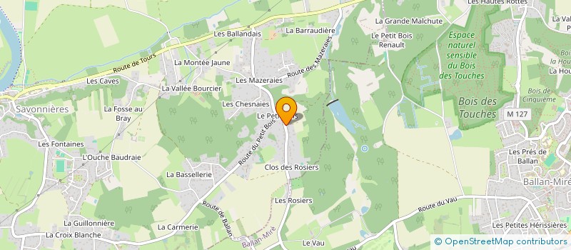 localisation de l'entreprise MONSIEUR TOM CORDERY  SAVONNIERES