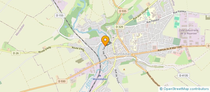 localisation de l'entreprise MONSIEUR TOM DEBRINCAT  MONTDIDIER