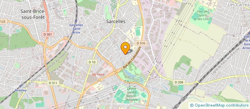 localisation de l'entreprise MONSIEUR TOM DELAMADELEINE à SARCELLES