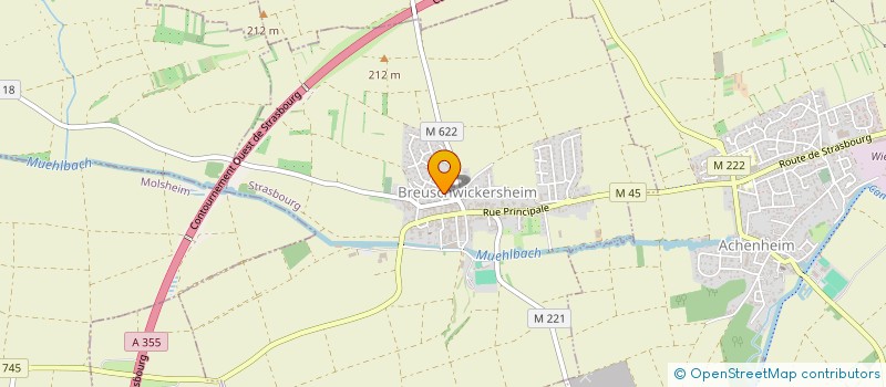 localisation de l'entreprise MONSIEUR TOM DELPECH  BREUSCHWICKERSHEIM