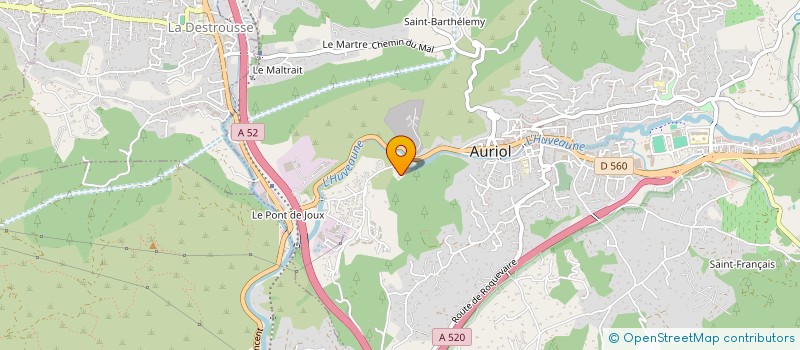 localisation de l'entreprise MONSIEUR TOM DELTEIL  AURIOL