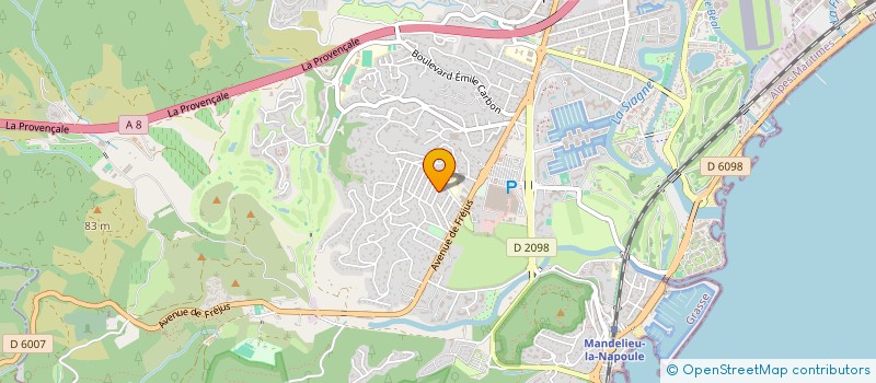 localisation de l'entreprise MONSIEUR TOM DEYRES  MANDELIEU-LA-NAPOULE