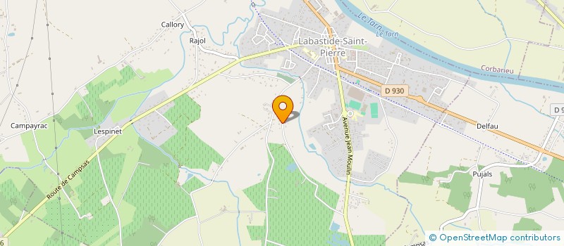 localisation de l'entreprise MONSIEUR TOM DONNADIEU  LABASTIDE-SAINT-PIERRE