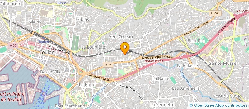 localisation de l'entreprise MONSIEUR TOM DUBOIS  TOULON