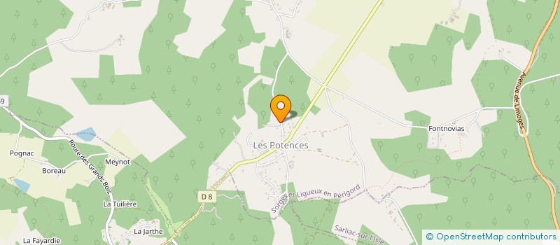 localisation de l'entreprise MONSIEUR TOM DUBOIS  SORGES ET LIGUEUX EN PERIGORD