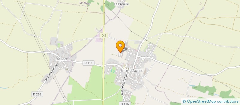 localisation de l'entreprise MONSIEUR TOM DURAND  CIRE-D'AUNIS