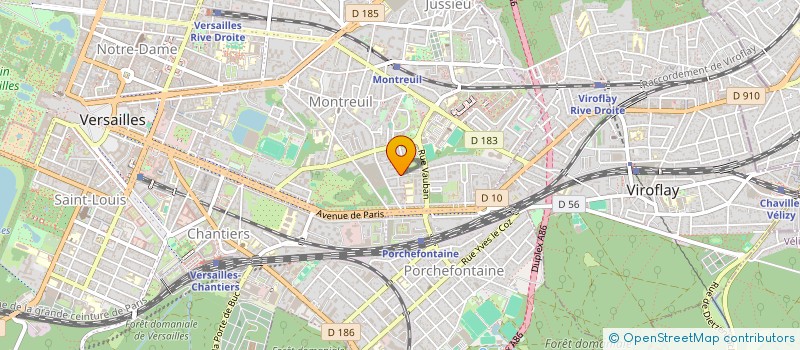 localisation de l'entreprise MONSIEUR TOM DURAND-VIEL à VERSAILLES