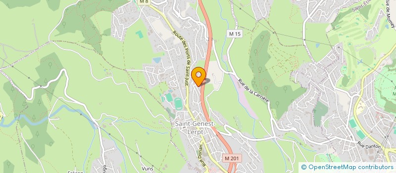 localisation de l'entreprise MONSIEUR TOM ESCALLE  SAINT-GENEST-LERPT