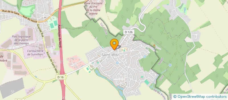 localisation de l'entreprise MONSIEUR TOM FABRE  SAINT-WITZ