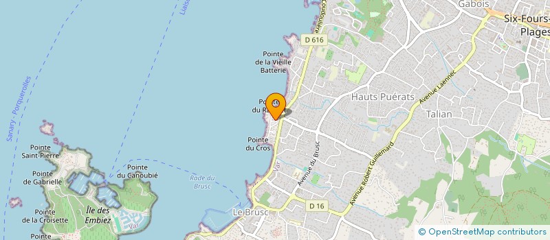 localisation de l'entreprise MONSIEUR TOM FATOOREHCHI à SIX-FOURS-LES-PLAGES