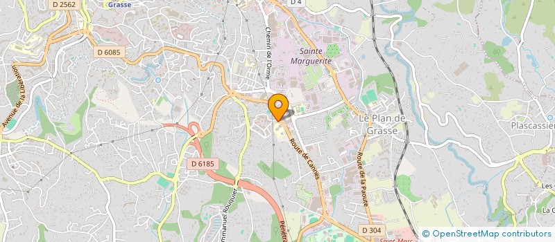 localisation de l'entreprise MONSIEUR TOM FIAFFE  GRASSE