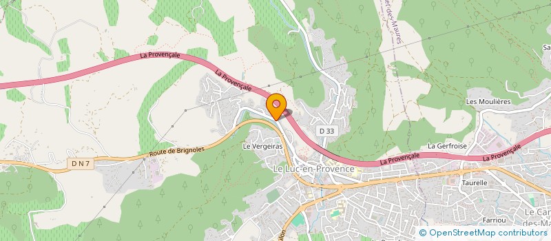 localisation de l'entreprise MONSIEUR TOM FLEURIEL  LE LUC