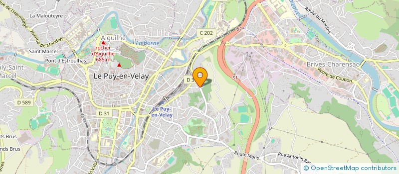 localisation de l'entreprise MONSIEUR TOM FONTANIER  LE PUY-EN-VELAY