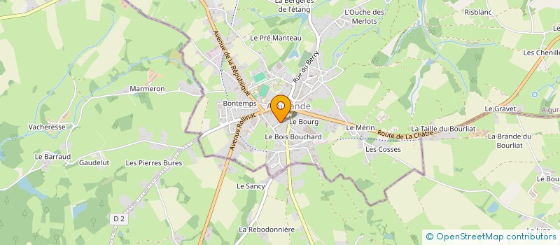 localisation de l'entreprise MONSIEUR TOM FOURNIER à AIGURANDE