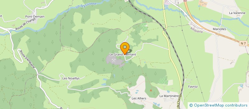 localisation de l'entreprise MONSIEUR TOM FRADIN  AMBIERLE