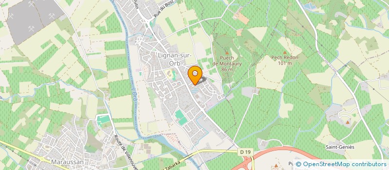 localisation de l'entreprise MONSIEUR TOM FRANCOIS  LIGNAN-SUR-ORB