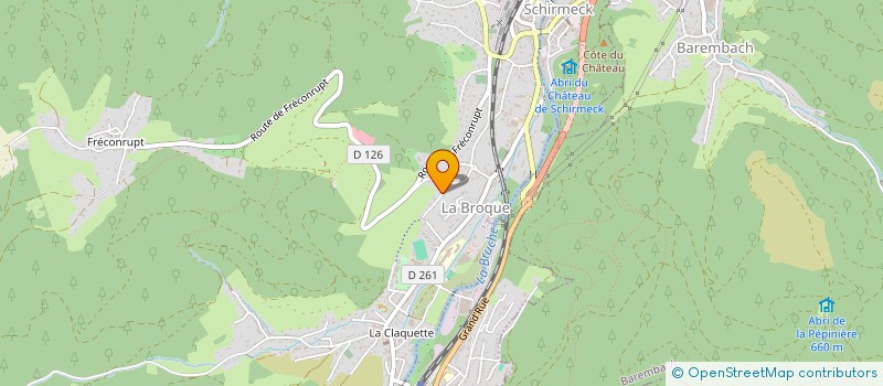 localisation de l'entreprise MONSIEUR TOM FRANKINET  LA BROQUE