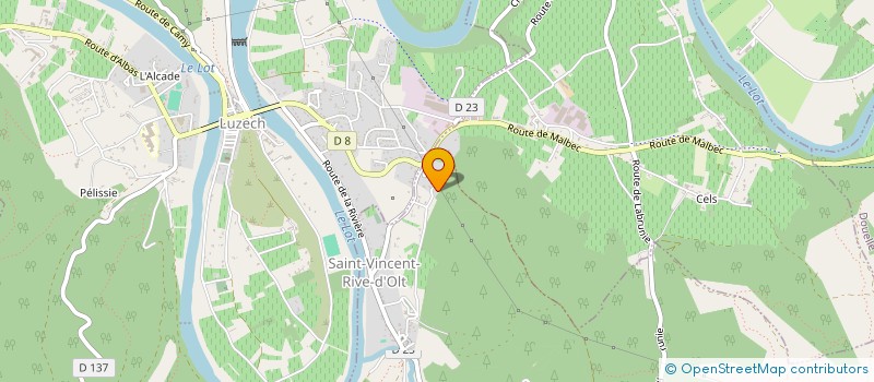 localisation de l'entreprise MONSIEUR TOM FRAYSSE  SAINT-VINCENT-RIVE-D'OLT