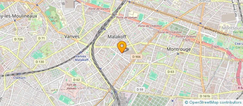 localisation de l'entreprise MONSIEUR TOM GAIOTTI à MALAKOFF