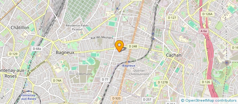 localisation de l'entreprise MONSIEUR TOM GALVIER à BAGNEUX