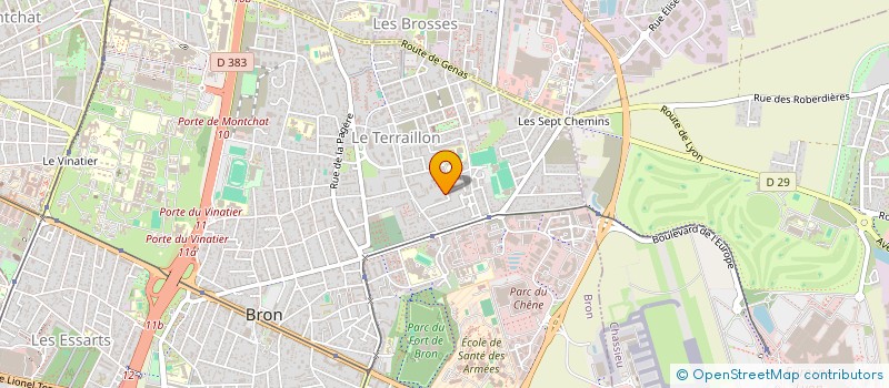 localisation de l'entreprise MONSIEUR TOM GARCIN  BRON