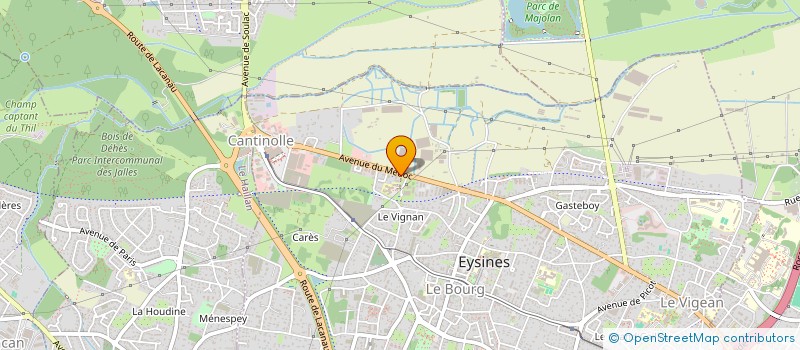 localisation de l'entreprise MONSIEUR TOM GASTON  EYSINES