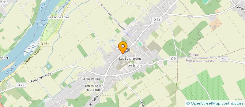 localisation de l'entreprise MONSIEUR TOM GAUDINEAU  VINEUIL