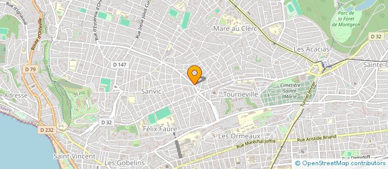 localisation de l'entreprise MONSIEUR TOM GEFFROY à LE HAVRE