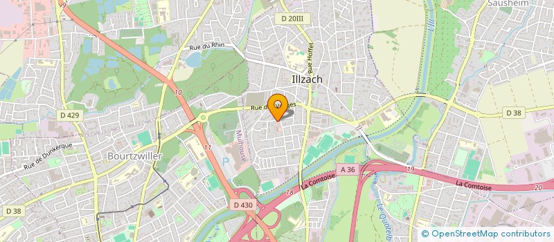 localisation de l'entreprise MONSIEUR TOM GIAMBASTIANI  ILLZACH