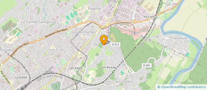 localisation de l'entreprise MONSIEUR TOM GOUSS  BESANCON