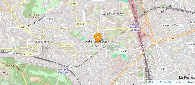 localisation de l'entreprise MONSIEUR TOM GREVEREND à FONTENAY-SOUS-BOIS