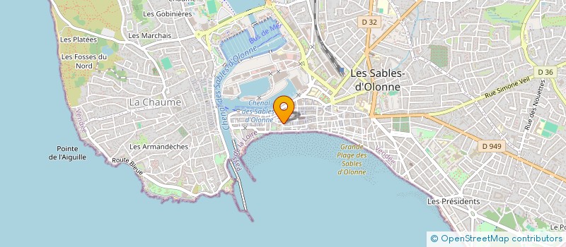 localisation de l'entreprise MONSIEUR TOM GUEGAN PALVADEAU  LES SABLES D'OLONNE