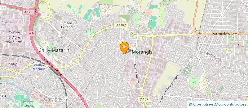 localisation de l'entreprise MONSIEUR TOM HUBERT à MORANGIS