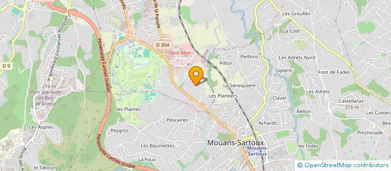 localisation de l'entreprise MONSIEUR TOM HUGUES  GRASSE