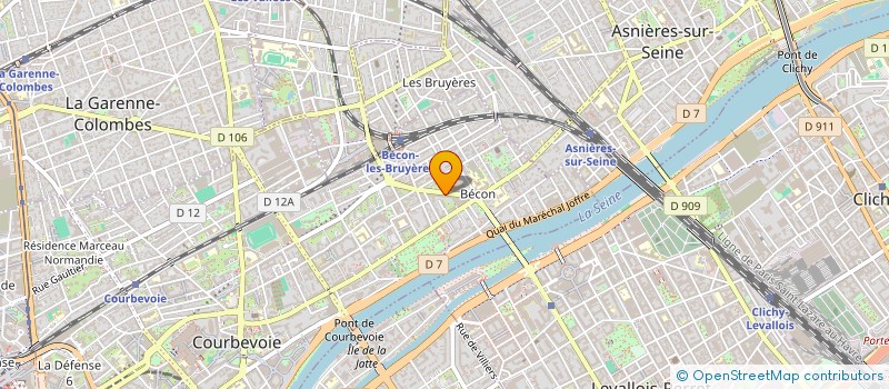 localisation de l'entreprise MONSIEUR TOM-HUGUES ALLARD  COURBEVOIE
