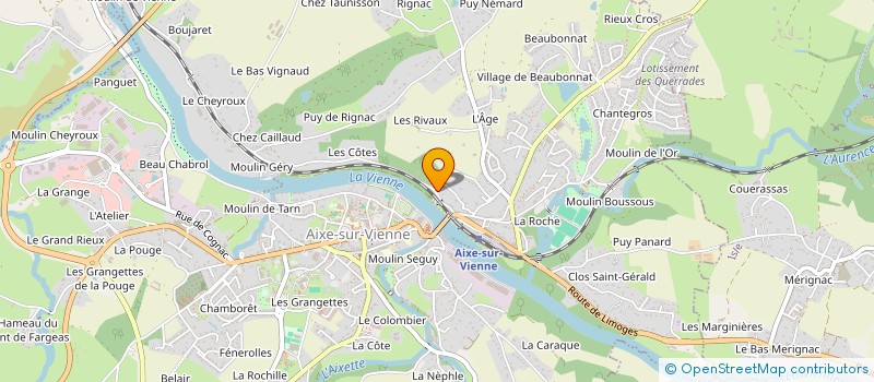 localisation de l'entreprise MONSIEUR TOM JOUHANDEAUD à AIXE-SUR-VIENNE