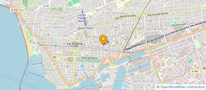 localisation de l'entreprise MONSIEUR TOM KEREN  LE HAVRE