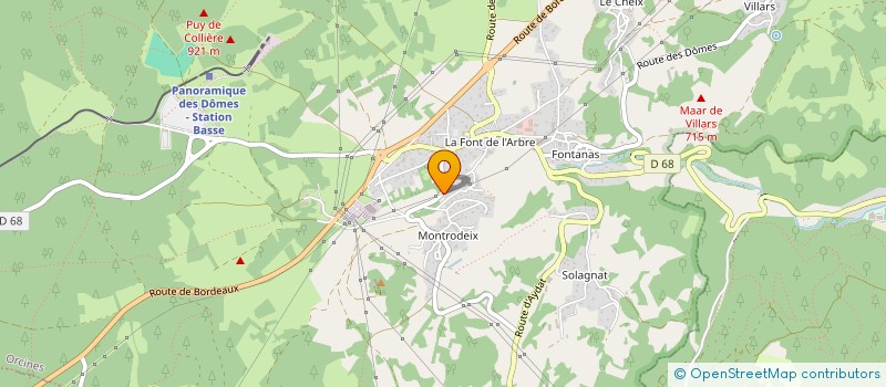 localisation de l'entreprise MONSIEUR TOM LACHAISE à ORCINES