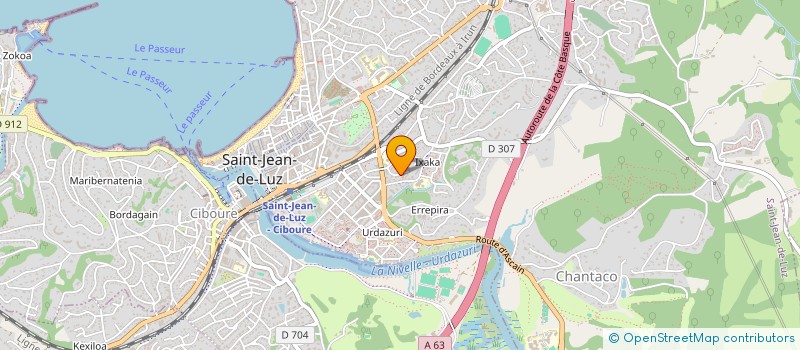 localisation de l'entreprise MONSIEUR TOM LAUGA à SAINT-JEAN-DE-LUZ