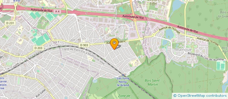 localisation de l'entreprise MONSIEUR TOM LAURENCHET  NOISY-LE-GRAND