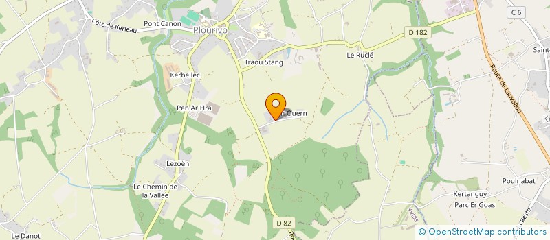 localisation de l'entreprise MONSIEUR TOM LE FRIEC  PLOURIVO