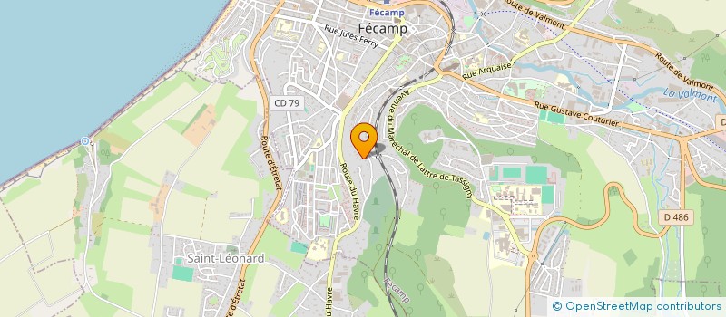 localisation de l'entreprise MONSIEUR TOM LEBORGNE  FECAMP
