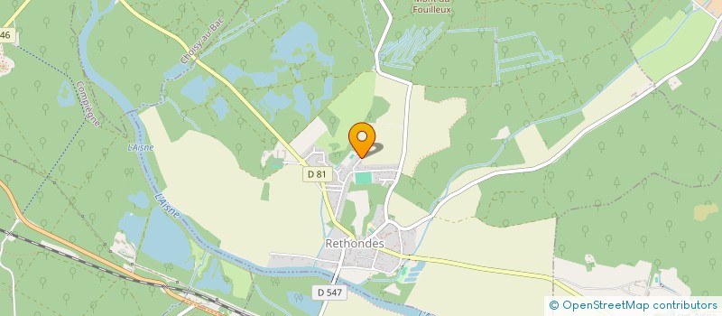 localisation de l'entreprise MONSIEUR TOM LEON MARTIN  RETHONDES