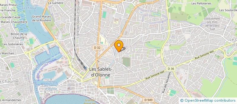 localisation de l'entreprise MONSIEUR TOM LEPINE  LES SABLES-D'OLONNE