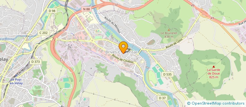 localisation de l'entreprise MONSIEUR TOM LIOGIER  BRIVES-CHARENSAC