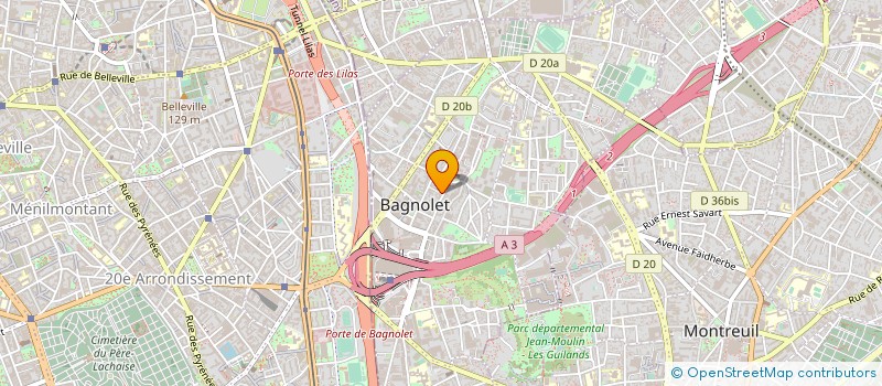 localisation de l'entreprise MONSIEUR TOM MAGNIER à BAGNOLET