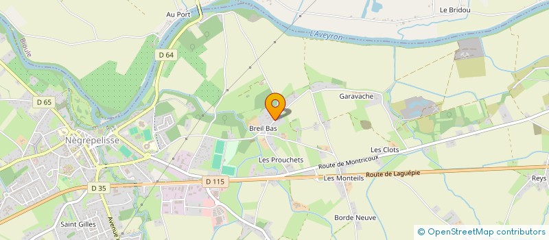 localisation de l'entreprise MONSIEUR TOM MARCHAL  NEGREPELISSE